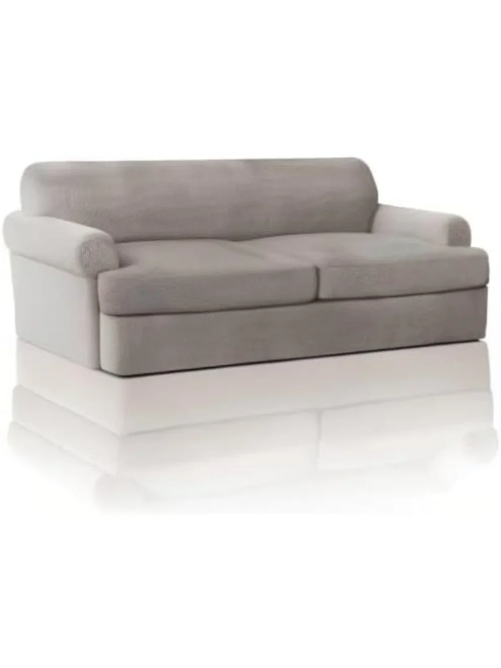 T‑Cushion Sofa Slipcover 3‑Piece Set – Soft Stretch Furniture Cover, Fits 88